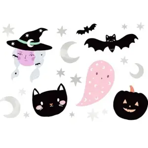 Halloween tetování dočasné , mix vzorů 20 ks
