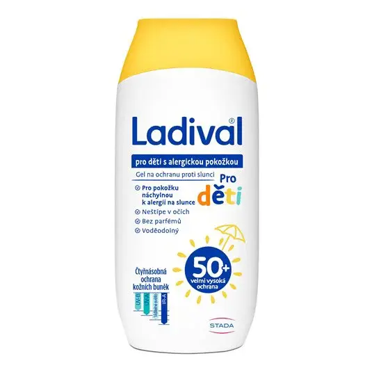 Ladival gel pro dětskou pokožku se sklonem ke sluneční alergii OF 50+ 200 ml