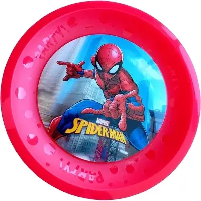Talířek opakovaně použitelný Spiderman 21cm 4ks