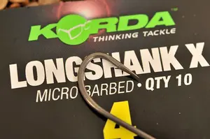 Korda háčky long shank x 10 ks - velikost 8