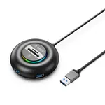Orico YXR5-U3 HUB adaptér USB - 3x USB 3.0 / čítačka SD kariet 0.3m, čierny