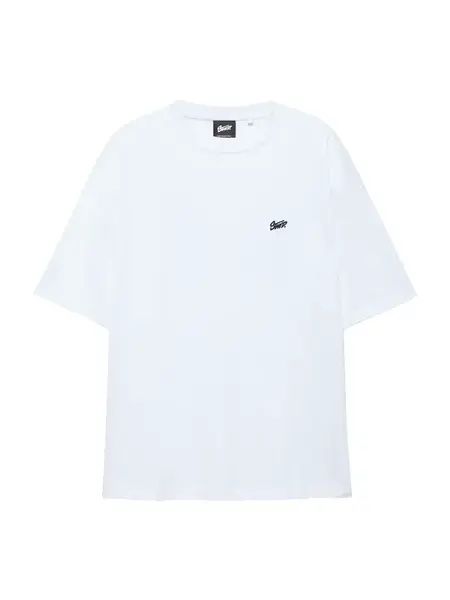 Pull&Bear Tričko 'STWD'  čierna / biela