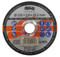 Řezný kotouč na kov 125x2,0x22mm - MAGG Speed