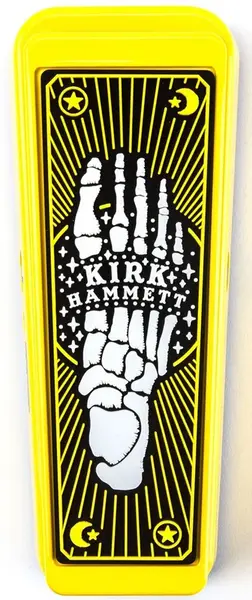 Dunlop Kirk Hammett Cry Baby Wah Yellow Sparkle Edition