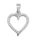 Soliter Zlatý přívěsek Srdce s čirými krystaly 249 001 00462 07
