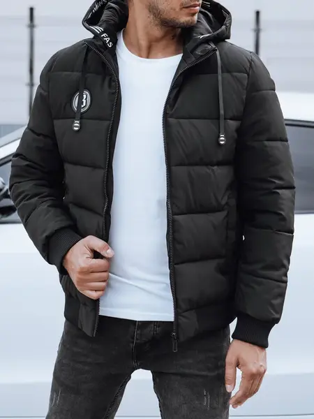 Pánska zimná bunda s kapucňou