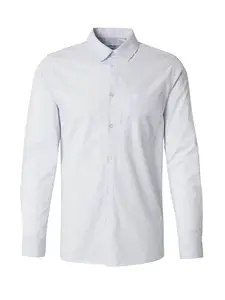 DAN FOX APPAREL Košeľa 'Amir'  modrosivá / biela