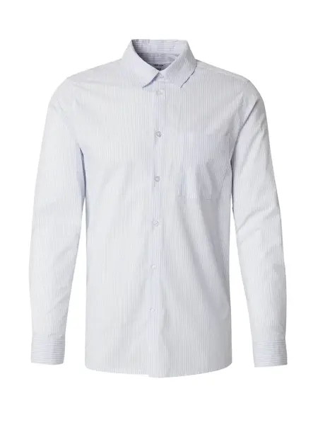 DAN FOX APPAREL Košeľa 'Amir'  modrosivá / biela