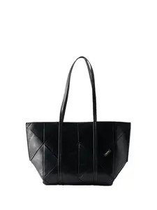 Calvin Klein Shopper 'Woven Emblem Tote'  čierna