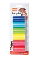 Sáčky na psí exkrementy 6x20ks duhové Karlie