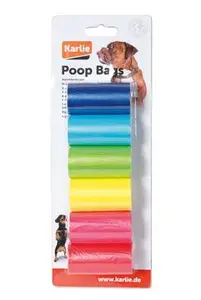 Sáčky na psí exkrementy 6x20ks duhové Karlie