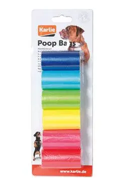 Sáčky na psí exkrementy 6x20ks duhové Karlie