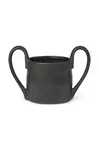 Hrnek ferm LIVING Flow Kids Mug černá barva