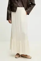 Sukně Answear.LAB béžová barva, maxi, áčková