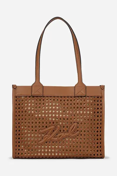 Kabelka Karl Lagerfeld hnědá barva, A2W30052