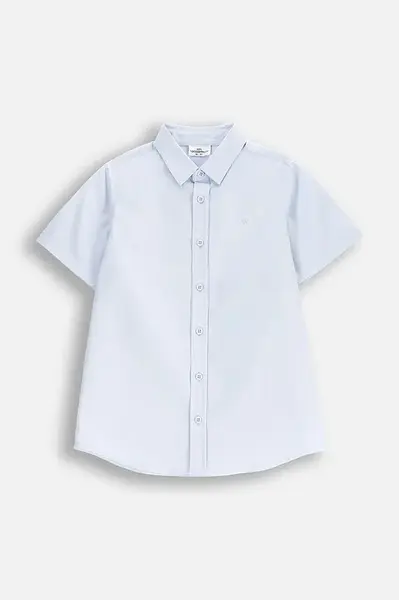 Dětská bavlněná košile Coccodrillo modrá barva, ELEGANT JUNIOR BOY