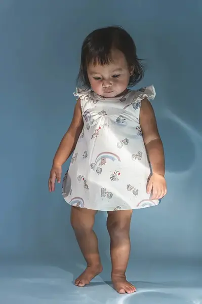 Kojenecké šaty That's mine Paula béžová barva, mini, áčková, 157818