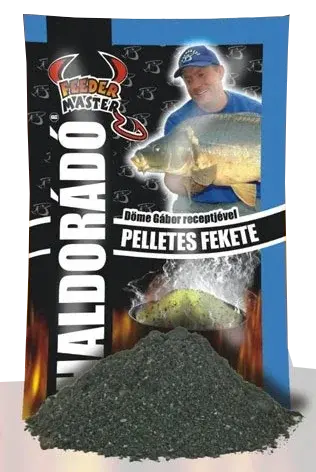 Haldorádó krmítková směs feeder master 1 kg - černé pelety