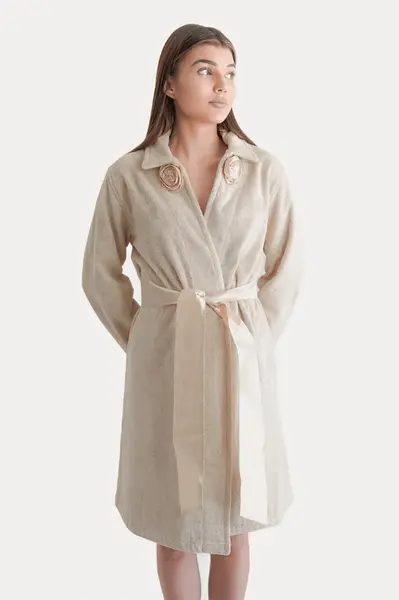 Dámsky bambusový župan ROSE S Béžová