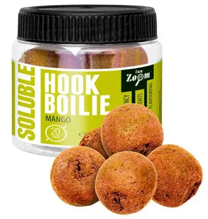Carp zoom rozpustné boilie soluble hook boilie 110 g 20 mm - mango