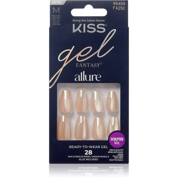 KISS Gel Fantasy Allure umelé nechty MoonBeam 28 ks