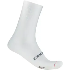 Castelli ESPRESSO 18 SOCK Pánské cyklistické ponožky, bílá, velikost