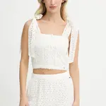 Bavlněná halenka Pepe Jeans dámská, béžová barva, hladká, PL305103