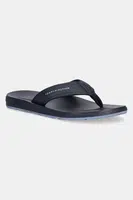 Žabky Tommy Hilfiger MOLDED COMFORT TH BEACH SANDAL pánské, tmavomodrá barva, FM0FM05508