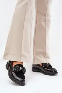 S. BARSKI Lakované Dámske Mokasíny S Mašľou S.Barski