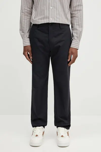 Bavlněné kalhoty Paul Smith pánské, tmavomodrá barva, M1R-055Z-P02630