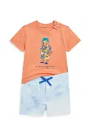Dětská souprava Polo Ralph Lauren oranžová barva, 320966435001