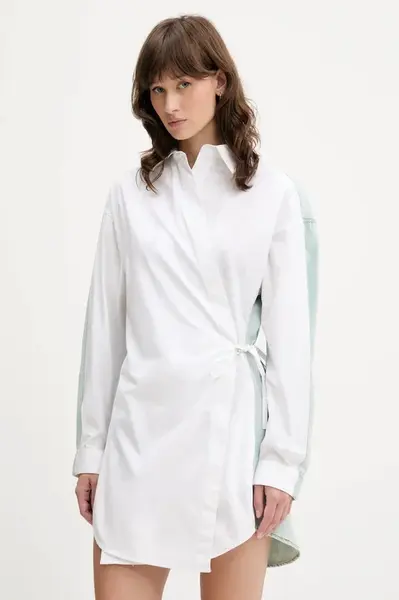 Bavlněné šaty Diesel D-ELPHI-DEN DRESS