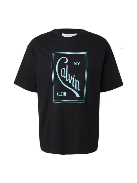 Calvin Klein Jeans Tričko  svetlomodrá / čierna