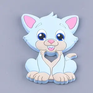 Food Grade Eco-Friendly Silicone Kitten Cabochons
