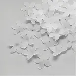 5-Petal Transparent Acrylic Bead Caps