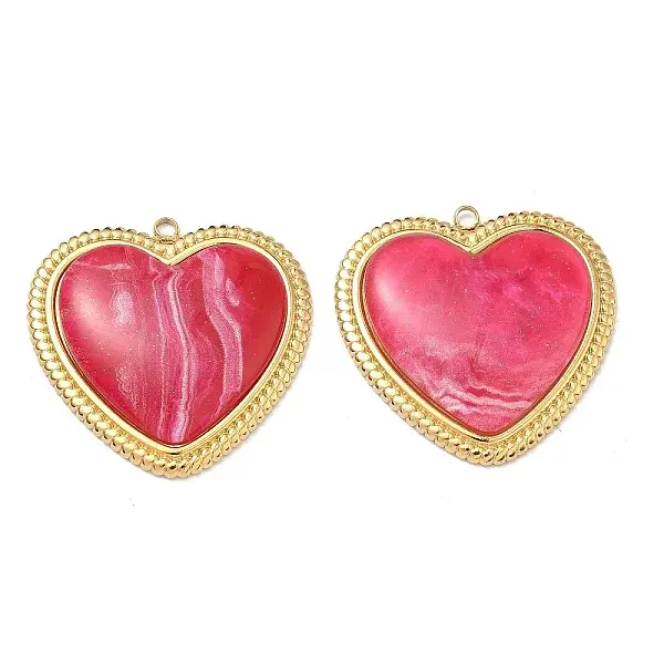 304 Stainless Steel Resin Pendants