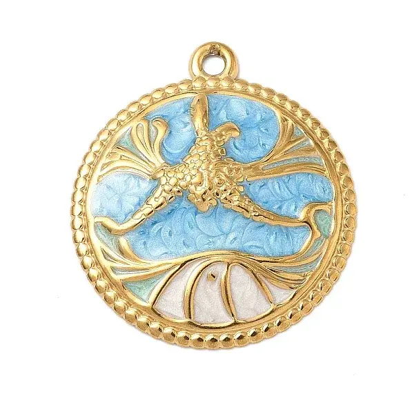 304 Stainless Steel Enamel Pendants