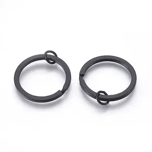 Spray Painted Iron Split Key Rings