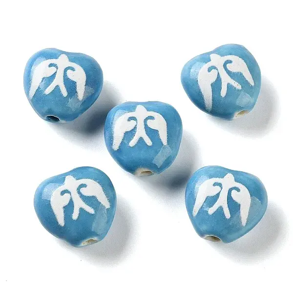 Printed Handmade Porcelain Beads