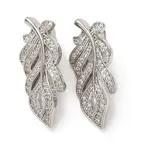 Brass Micro Pave Cubic Zirconia Twister Clasps