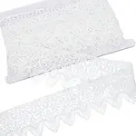 1Pc Polyester Lace Wavy Flower Ribbons