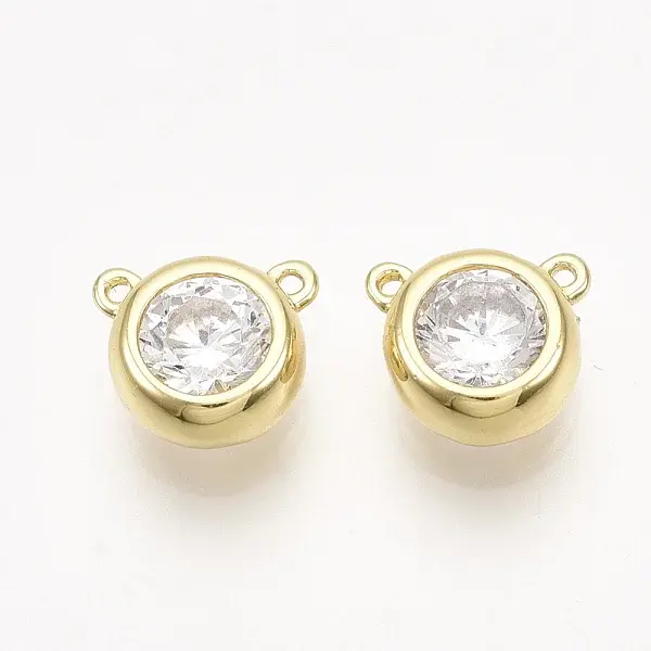 Brass Cubic Zirconia Charms