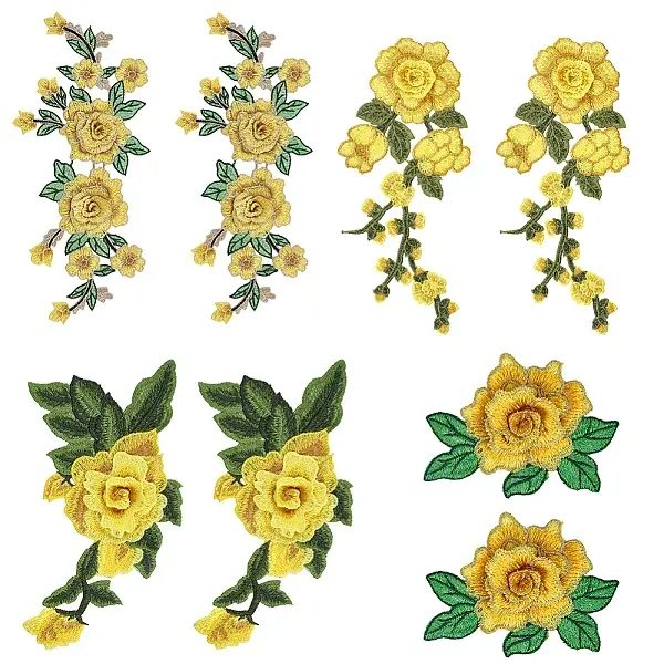 4 Styles Polyester Clothing Patches