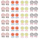 48Pcs 4 Colors Polyester Embroidery Sew on Appliques