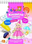 Kouzelné malování vodou Princezny/blok s tužkou 4 listy