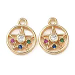 Brass with Cubic Zirconia Pendants