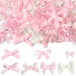 70Pcs 7 Styles Opaque & Transparent Acrylic Beads
