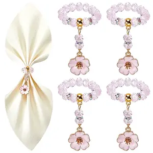 Glass Beaded Napkin Rings
