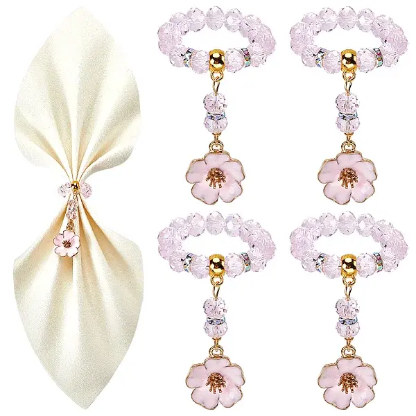 Glass Beaded Napkin Rings