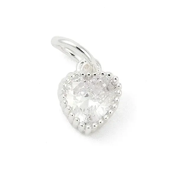 Brass Micro Pave Cubic Zirconia Pendants